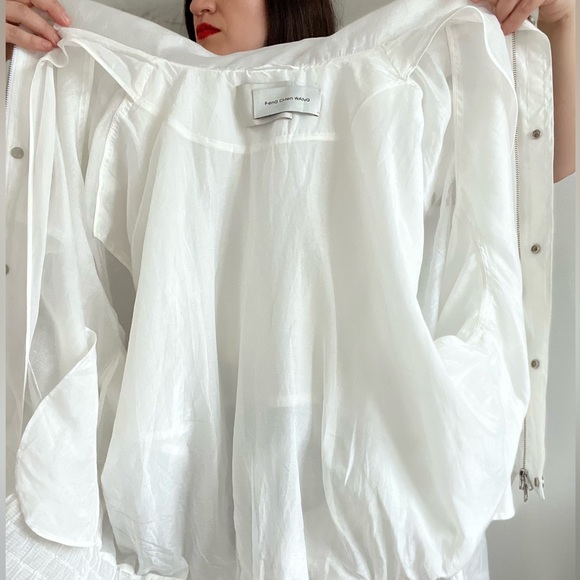 FenG CHen WANG Sheer White Jacket Luxury Size Large - Picture 14 of 16